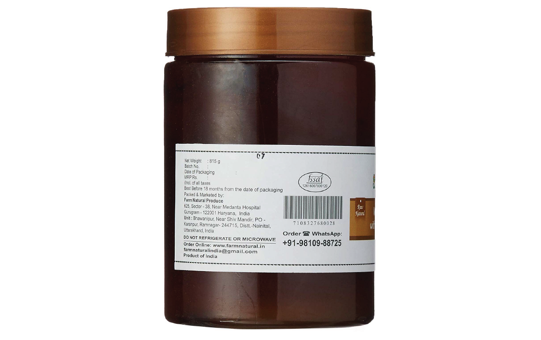 Farm Naturelle Wild Forest Honey with infused Cinnamon   Plastic Jar  815 grams